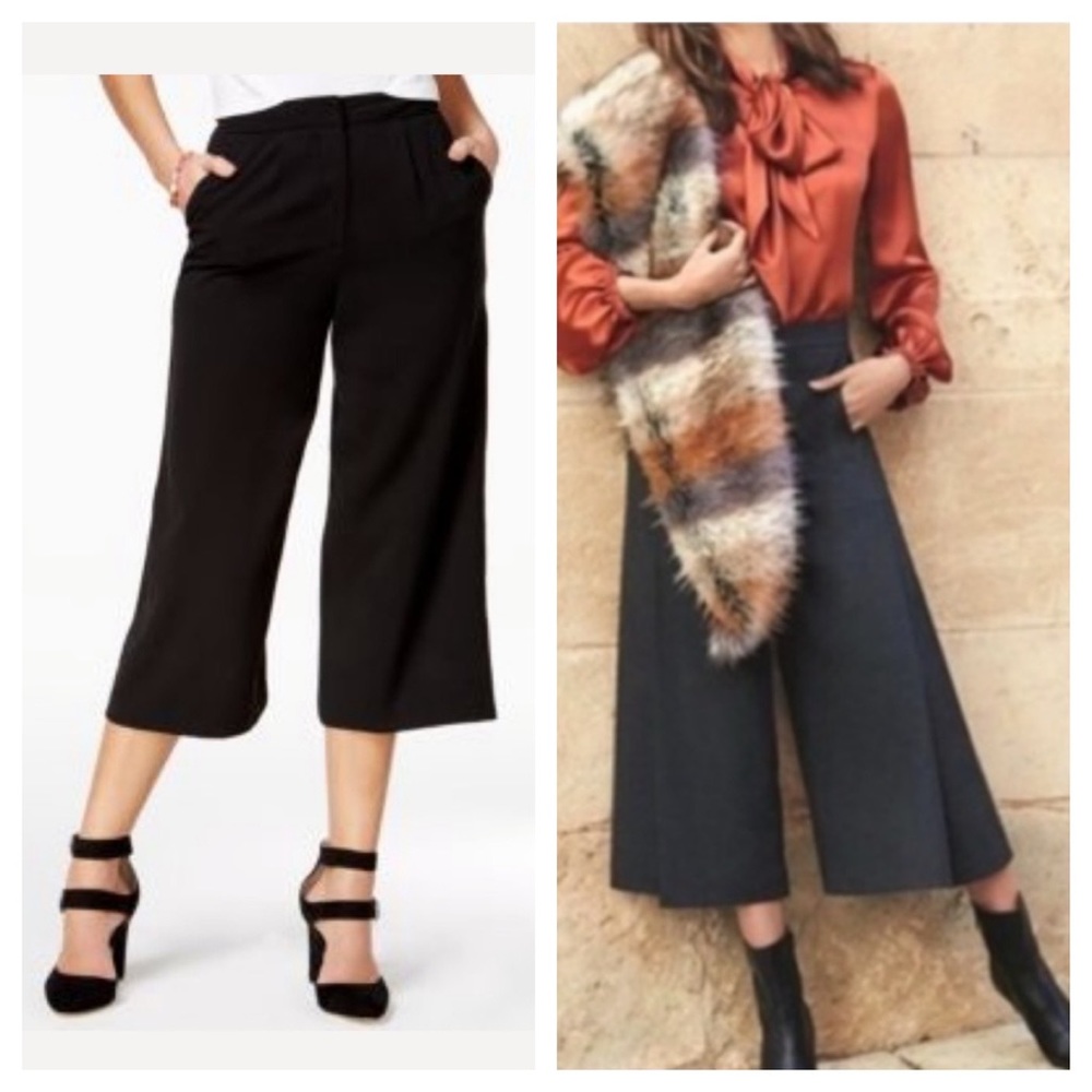 The Edit Black Crop Wide Leg High Waist Pant 11